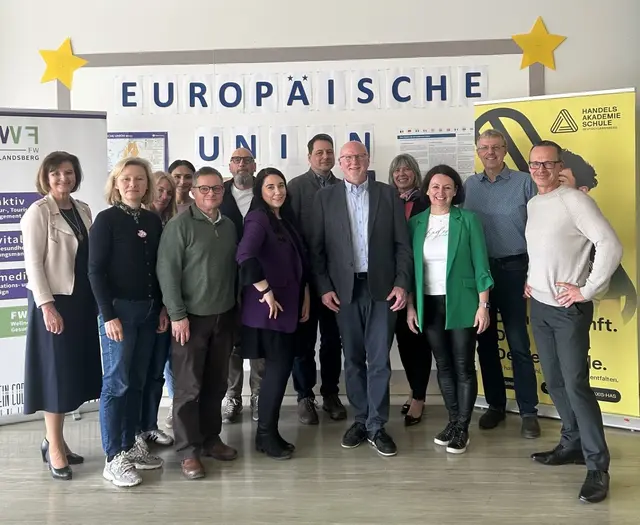 Die Delegation aus Bremen war im Bundesschulzentrum zu Gast. | Foto: HAK Deutschlandsberg