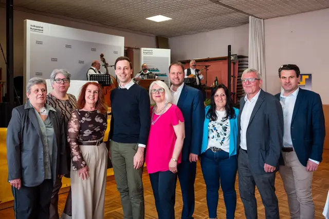 Martina Windisch, Petra Friedl, Theresia Decker, Nico Marchetti, Erika Kaplan, Christian Sagartz, Anneliese Fuchs, Anton Taschner und Christoph Zarits | Foto: ÖVP Marz