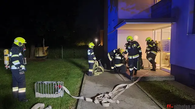 Florianis am Einsatzort. | Foto: Feuerwehr Althofen