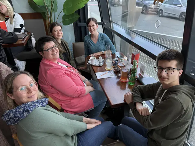 Anika mit Jenny, Leon, Sabine und Barbara