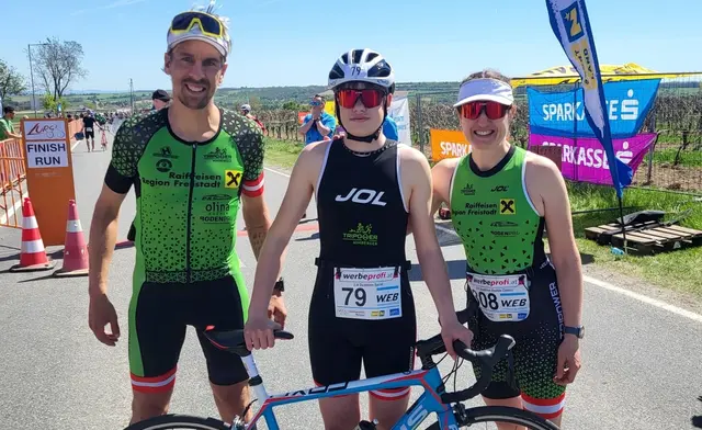 Von links: Matthias Aumayr, Benedikt Raml und Edith Barth-Raml. | Foto: Tripower Freistadt