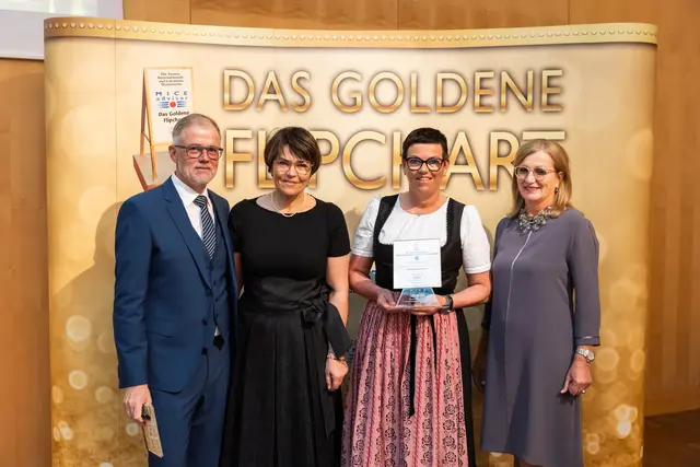 vl: Thomas Wolfsegger (Tagen in Österreich), Beate Astner-Prem, Birgit Astner (Sattlerwirt Hotel/Wirtshaus/Seminar), Elfi Schenkel (Tagen in Österreich) | Foto: Philipp Greindl