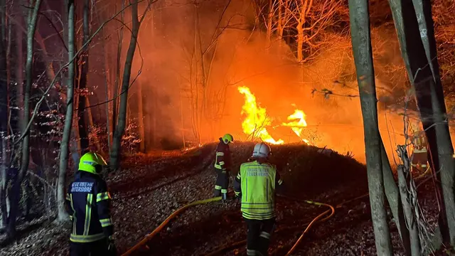 Waldbrand Bezirk Tulln
