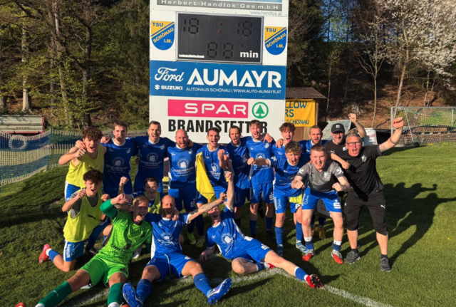Voriges Wochenende jubelte die TSU Wartberg/Aist über einen 2:0-Sieg in Schönau. Am Donnerstag, 30. April, steht gegen Königswiesen die nächste schwere Aufgabe bevor. | Foto: TSU Wartberg/Aist