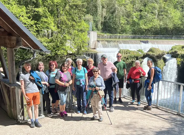 Gewandert wurde entlang des Rundwanderwegs Traunfall sowie auf dem Themenweg „Arena der Menschrechte“. | Foto: Gemeinde St. Georgen