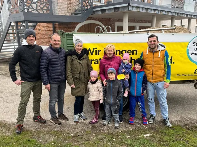 130 Tonnen Sand in Wels-Land ausgeliefert