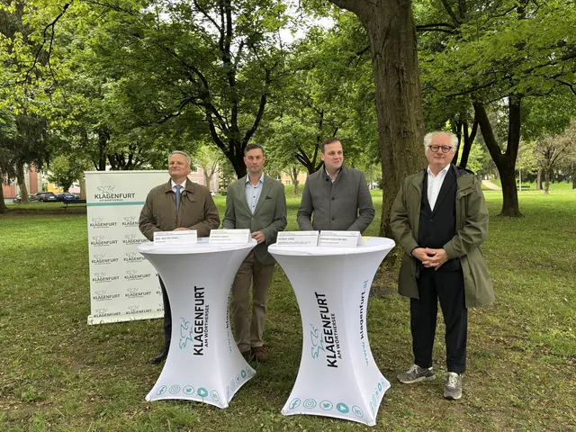 (v.l.) Walter Zenkl, Patrick Slanovc, Patrick Jonke und Gerhard Scheucher freuen sich über das positive Ergebnis | Foto: MeinBezirk.at/Michael Kurz