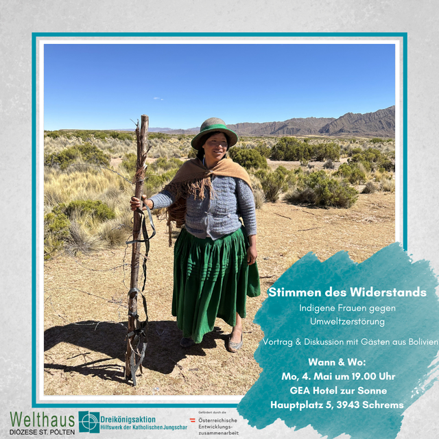 Am 4. Mai um 19 Uhr findet im GEA Hotel zur Sonne ein Vortrag mit anschließender Diskussion mit Águeda Colque und Lenny Espinoza statt.  | Foto: zVg