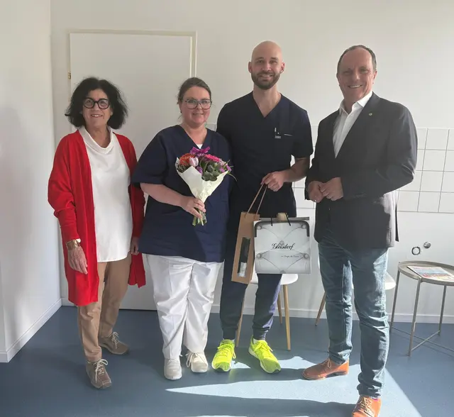Birgit Ferstl, Assistentin Marion Schallhart, Clemens Schöffl und Stadtchef Christoph Stark (v. l.)  | Foto: Stadtmarketing Gleisdorf 