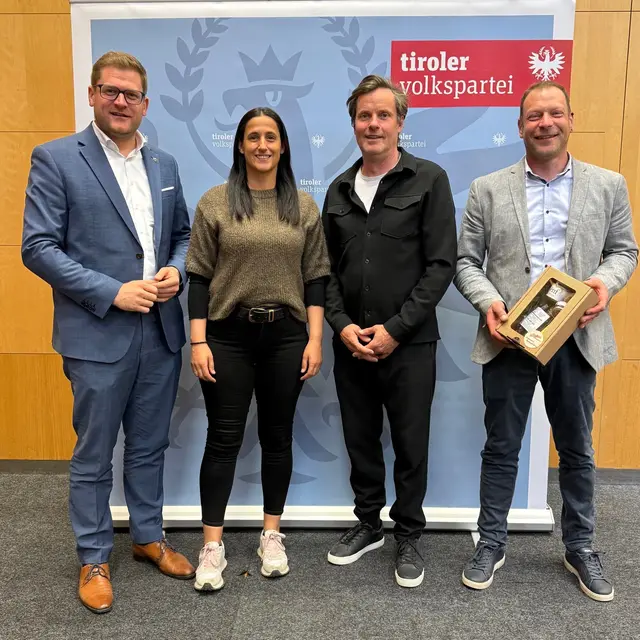 BPO BRPräs. Markus Stotter, GPO Stv. Anna Huber, GPO Vbgm. Christof Schett und GPO-Stv. GR Gerhard Haider | Foto: VP