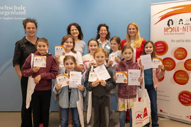 Die Hochschule Burgenland veranstaltete einen Mini Girls Day für Mädchen von acht bis zehn Jahren. | Foto: Büro LRin Winkler/Christoph Novak