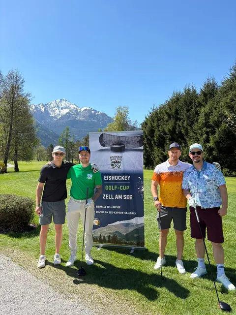 Motivierte Golfer: vl. nr.: Alois Schultes, Maxi Aigner, Lukas Onz und Bene Hahn. | Foto: Clemens Ludwig