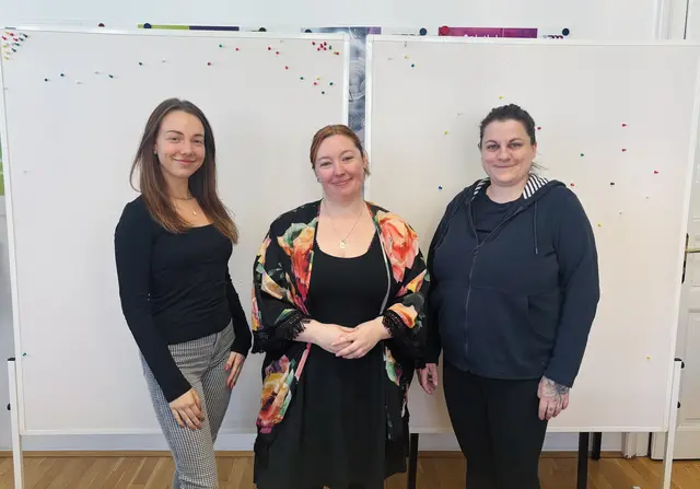 Michelle Veronik, Jessica Steele und Martina Scharf sind motiviert, neue berufliche Wege zu gehen. | Foto: meinBezirk/Barbara Wukovits