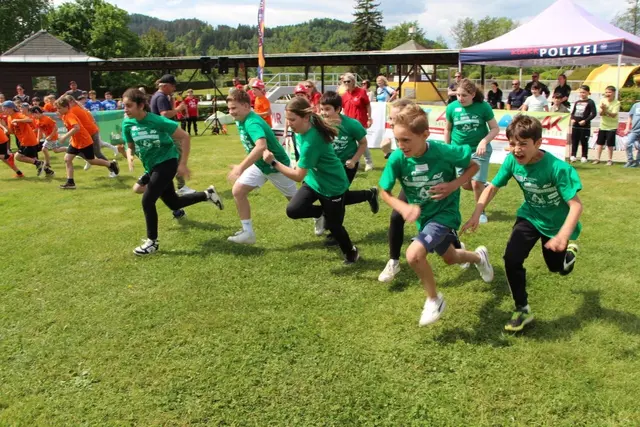 Am Mittwoch, dem 6. Mai, erfolgt kurz nach 8 Uhr im Freibad St. Veit der Startschuss zur diesjährigen Kinder-Sicherheitsolympiade. | Foto: Kärntner Zivilschutzverband