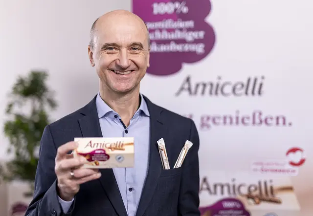 Österreich-Geschäftsführer Wolfgang Stöhr kann für das burgenländische Werk beruhigen.  | Foto: Ritter Sport Breitenbrunn