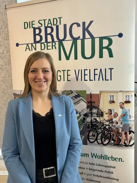Stefanie Gleixner ist die neue Wirtschaftskoordinatorin der Stadt Bruck und hat als solche einiges vor. | Foto: MeinBezirk/Angelika Kern