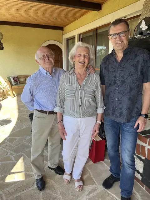 Günter und Margarete Rathmanner mit Josef Jagschitz