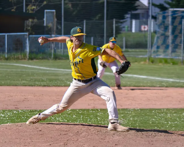 Garrett Boes von den Traiskirchen Grasshoppers. | Foto: Jürgen Pichler
