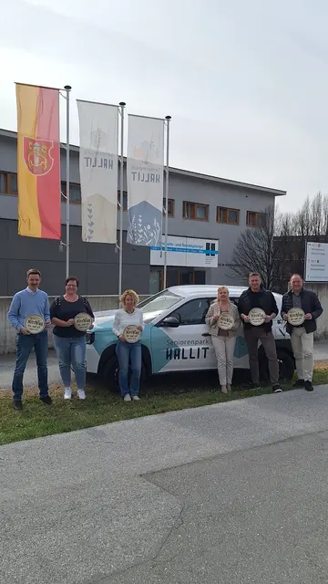 Von links nach rechts: GF Georg Berger, PDL-Stv. Manuela Hammer, PDL Annerose Sprenger,
Obfrau Sabine Kolbitsch, Obmann Florian Wechselberger, Vorstandsmitglied Roland Klingler. | Foto: Gemeinde Mils/Milser Kirchtag