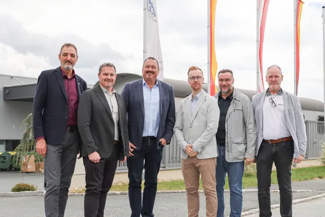 Gerhard Michalitsch auf Tour bei Betrieben im Bezirk Oberwart