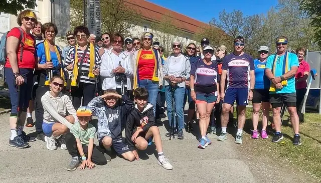 Gemeinschaftliches Sporterlebnis in St. Georgen - Präsident Christian Klaming (rechts) und die Koordinatorin Ingrid Galli (Bildmitte) freuten sich über den enormen Zuspruch. | Foto: Privat