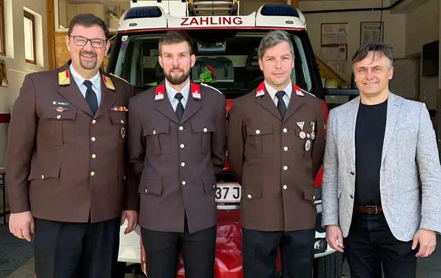 Neue Kommandanten für Feuerwehren Zahling und Ollersdorf