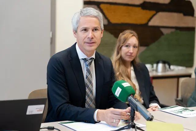 Bezirkshauptmann Markus Kraxner gab beim Pressegespräch Einblicke in die Leistungsbilanz der BH Leoben.