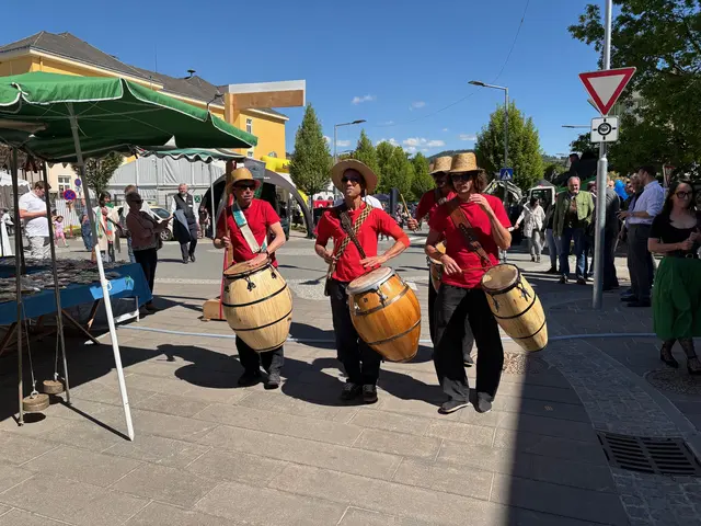 Candombe Graz begleitete die Eröffnung musikalisch. | Foto: MeinBezirk/Harald Almer