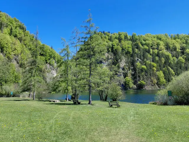 Der Krottensee ist im Privatbesitz, die Wiese darf benutzt werden,  baden ist aber verboten! | Foto: H.Bachinger