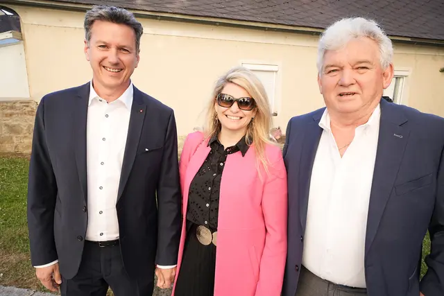 Landeshauptmann Daniel Fellner, Gattin Sandra, Anton Maier