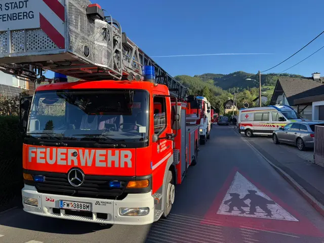 Zu einem Brandeinsatz wurden die Einsatzkräfte am Donnerstagnachmittag in Kapfenberg alarmiert. | Foto: Rotes Kreuz Bruck-Mürzzuschlag/Lütgendorf