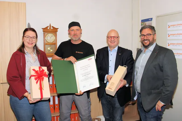 In Bärnbach (v. l.): Christiane Holler-Wind, Hans Peter Schreiner, Peter Sükar und Hannes Buchhauser | Foto: Cescutti