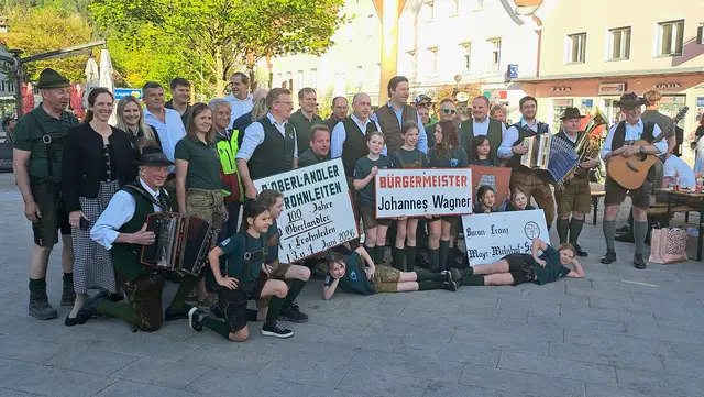Maibaumaufstellen am Hauptplatz Frohnleiten 2026
