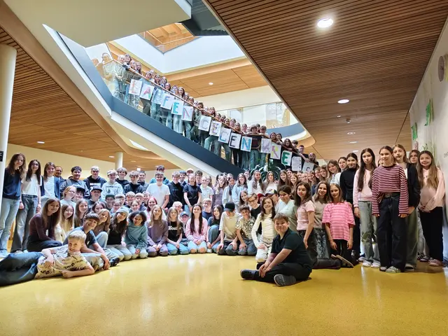 Die Imster Schülerinnen und Schüler sammelten beim Spendenlauf eine beträchtliche Summe für die Krebshilfe. | Foto: Wetzel