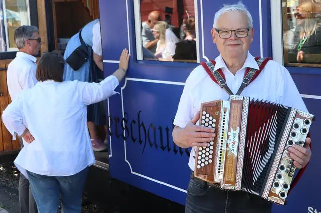 Johann Fabian drückte auf die Tasten | Foto: Gerhard Langmann