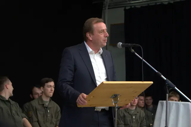 SPÖ-Landtagsabgeordneter Christian Drobits nahm in Vertretung für Landesauptmann Hans Peter Doskozil (SPÖ) an der Veranstaltung teil.  | Foto: Lisa Stöckl