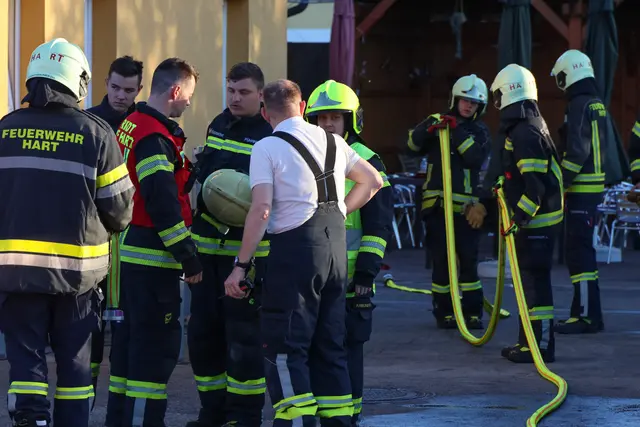 Küchenbrand in Gaststätte sorgte für Großeinsatz