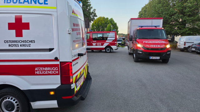 Insgesamt standen 55 Feuerwehrleute mit sieben Fahrzeugen im Einsatz. Zusätzlich waren das Rote Kreuz Atzenbrugg-Heiligeneich sowie die Polizei Atzenbrugg vor Ort. | Foto: DOKU NÖ