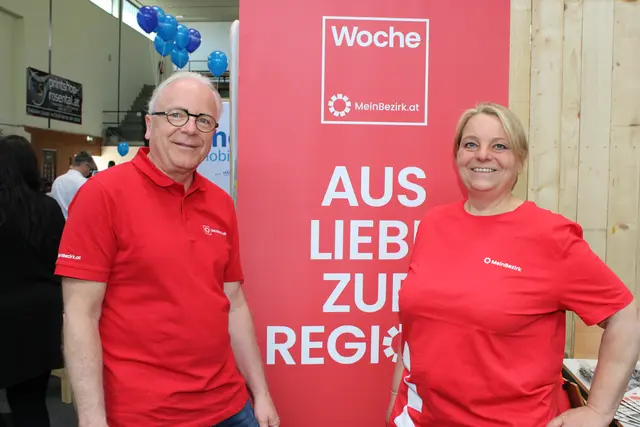 Harald Almer und Martina Labler vertraten MeinBezirk Voitsberg auf der Leistungsschau. | Foto: René Lederer