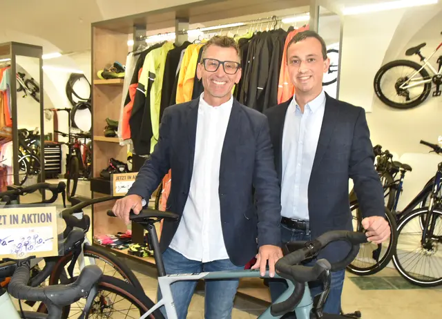Sgrafit-Bike Shopbetreiber Wolfgang Klinggraber und Daniel Wöhrer | Foto: Herbert Schleich