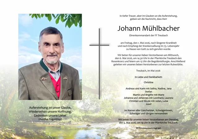 Johann Mühlbacher | Foto: Bestatter