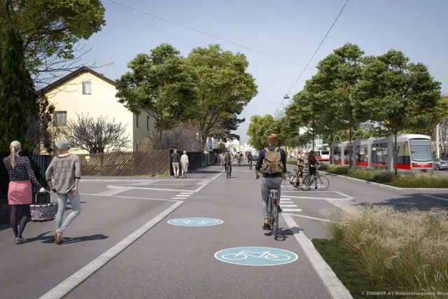 Baustart für Radwegverlängerung in der Erzherzog-Karl-Straße