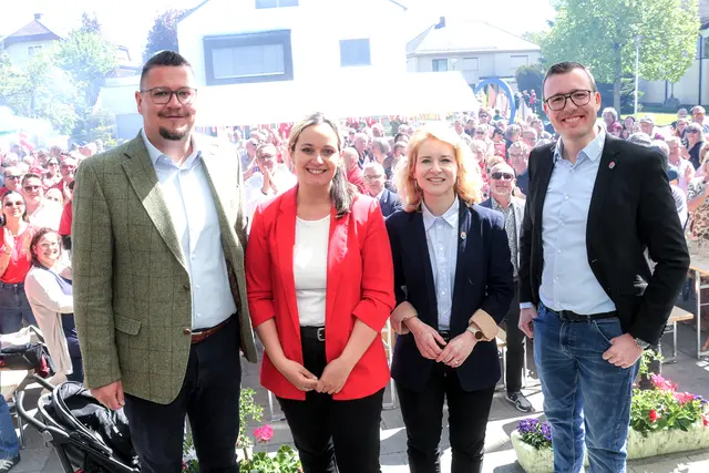 350 Teilnehmer beim SPÖ-Maiaufmarsch für gerechte Gesellschaft