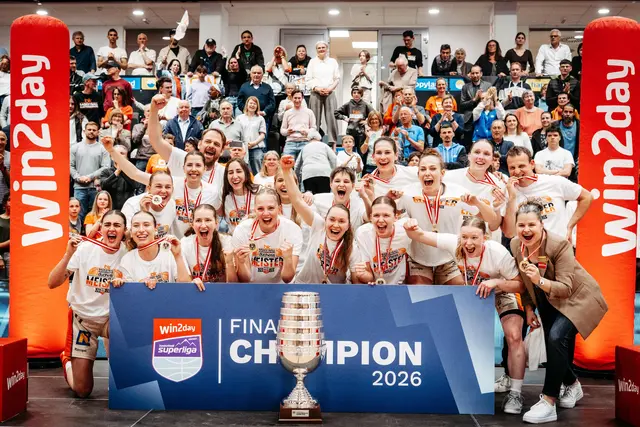 Für die BK Raiffeisen Duchess ist es der fünfte Meistertitel.  | Foto: Basketball Austria/Verena Maurer