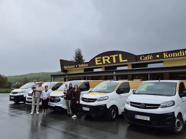 Der Fuhrpark der Bäckerei Ertl in Merkendorf ist auf E-Fahrzeuge umgestellt.
