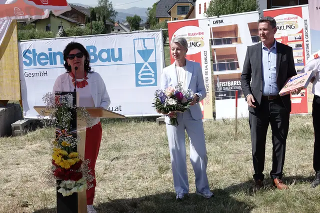 Bgm. Maria Knauder, LHstv. Gabi Schaunig, LH Daniel Fellner.