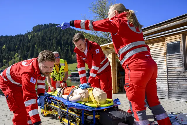 Rettungsdienst trainierte in Kitzbühel für den Ernstfall