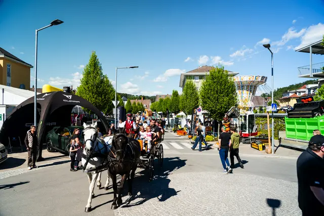 Mit der Lipizzaner-Kutsche durchs bunte Messegeschehen. Ein echtes Highlight für Groß und Klein. | Foto: Rusk Video