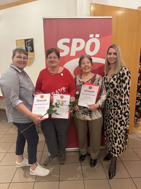 Gaby Fürhauser, Angelika Bruny, Paula Pulkrabek, Patricia Katsulis | Foto: SPÖ