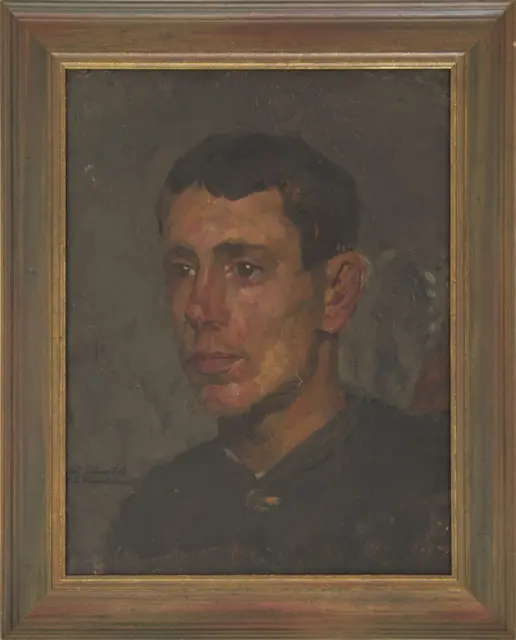 Portrait von Ludwig Schmid als junger Mann.